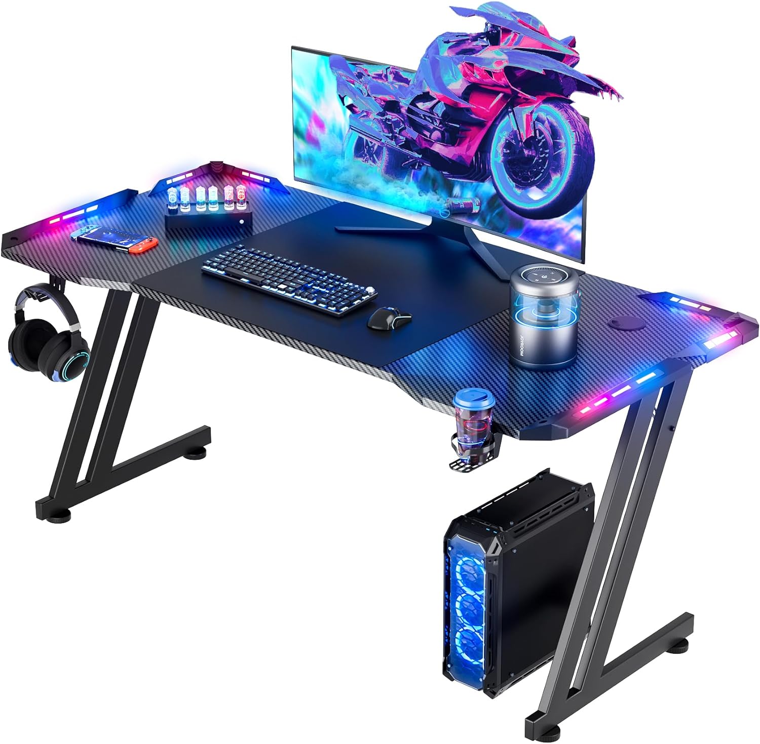 47인치/55인치/63인치 LED 조명이 있는 게이밍  - Pc Gaming Lounge 리뷰 및 가격