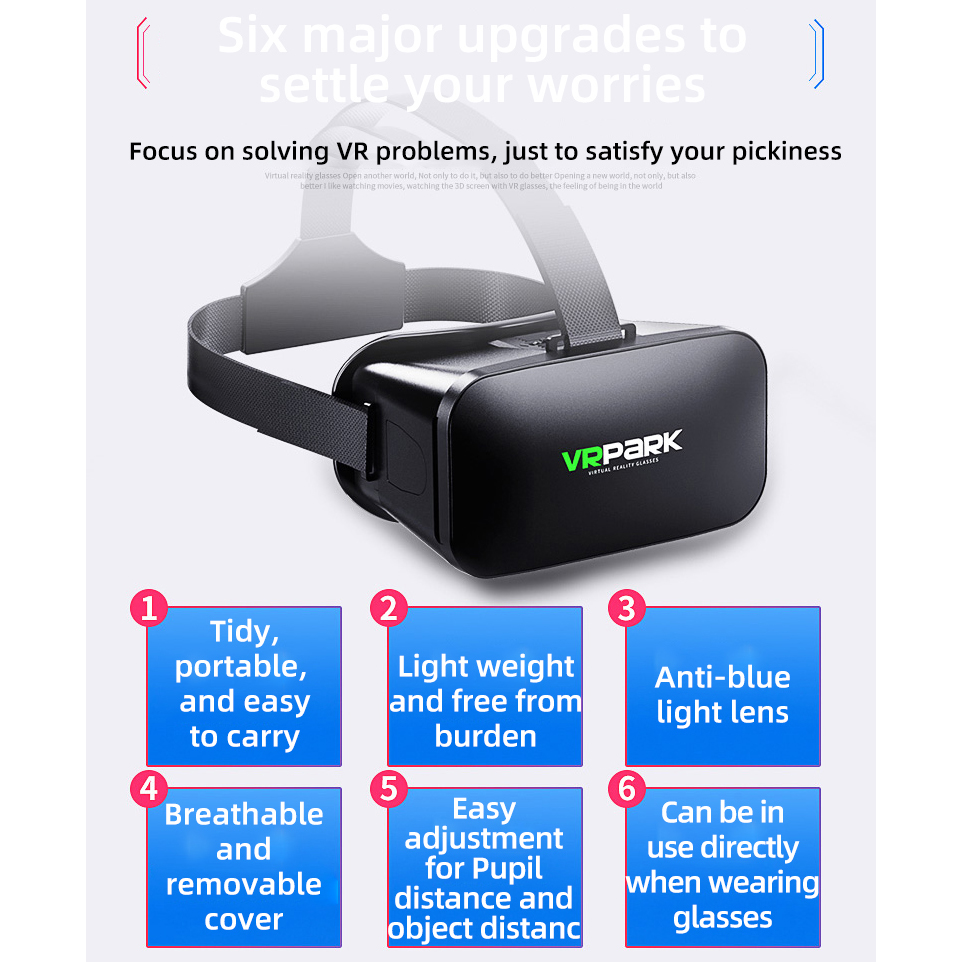 가상 현실 헬멧 VR 안경 3D 헤드셋 휴대폰 렌즈 고 - Vr Headset Pc 리뷰 및 가격