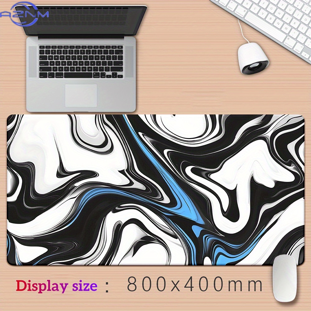 1pc 간단하고 멋진 파란색 흑백 흐르는 액체, 키보드 - Pc Gaming Liquid 리뷰 및 가격